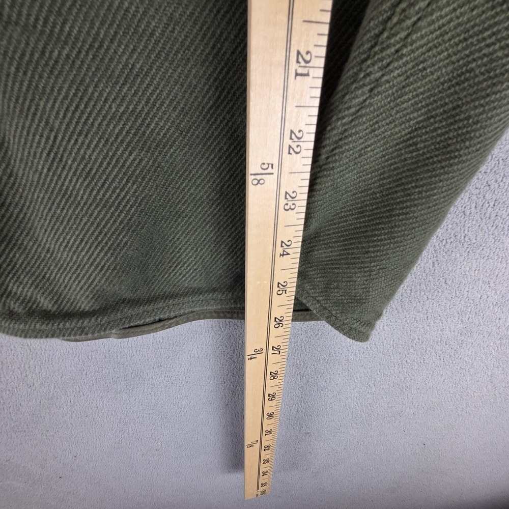 Patagonia Shirt Mens Medium Green Fjord Loft Thick Flannel Outdoor Heavy - Picture 4 of 8